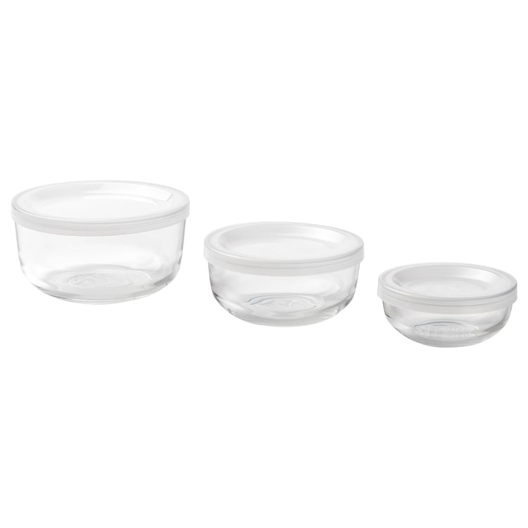 Glass Food Container - Set of 3