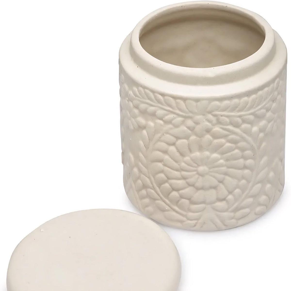 Ceramic Jar - Beige