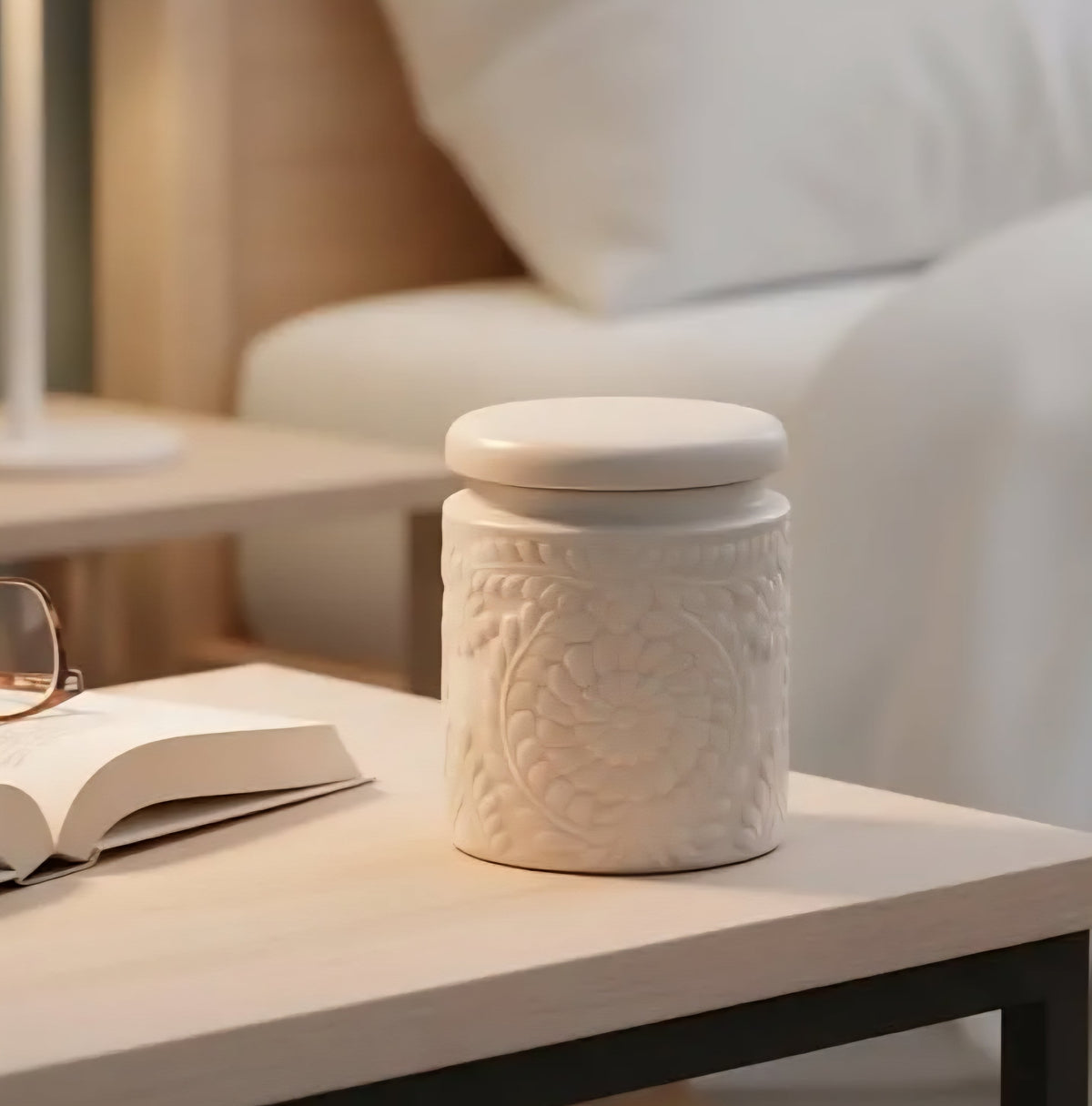 Ceramic Jar - Beige