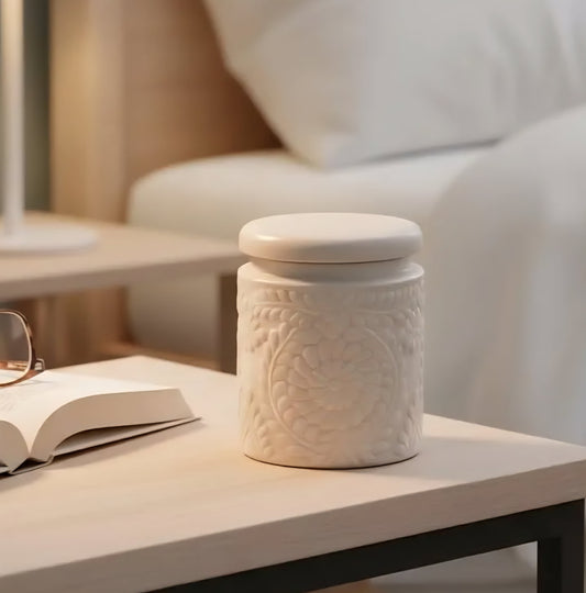 Ceramic Jar - Beige