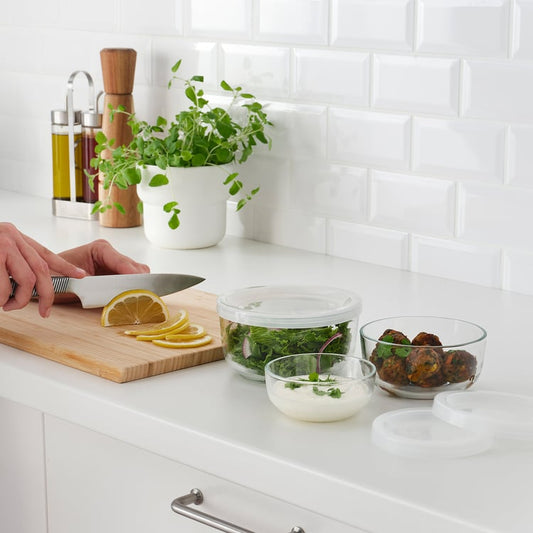 Glass Food Container - Set of 3