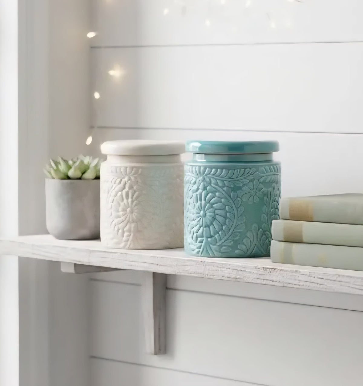 Ceramic Jar - Beige
